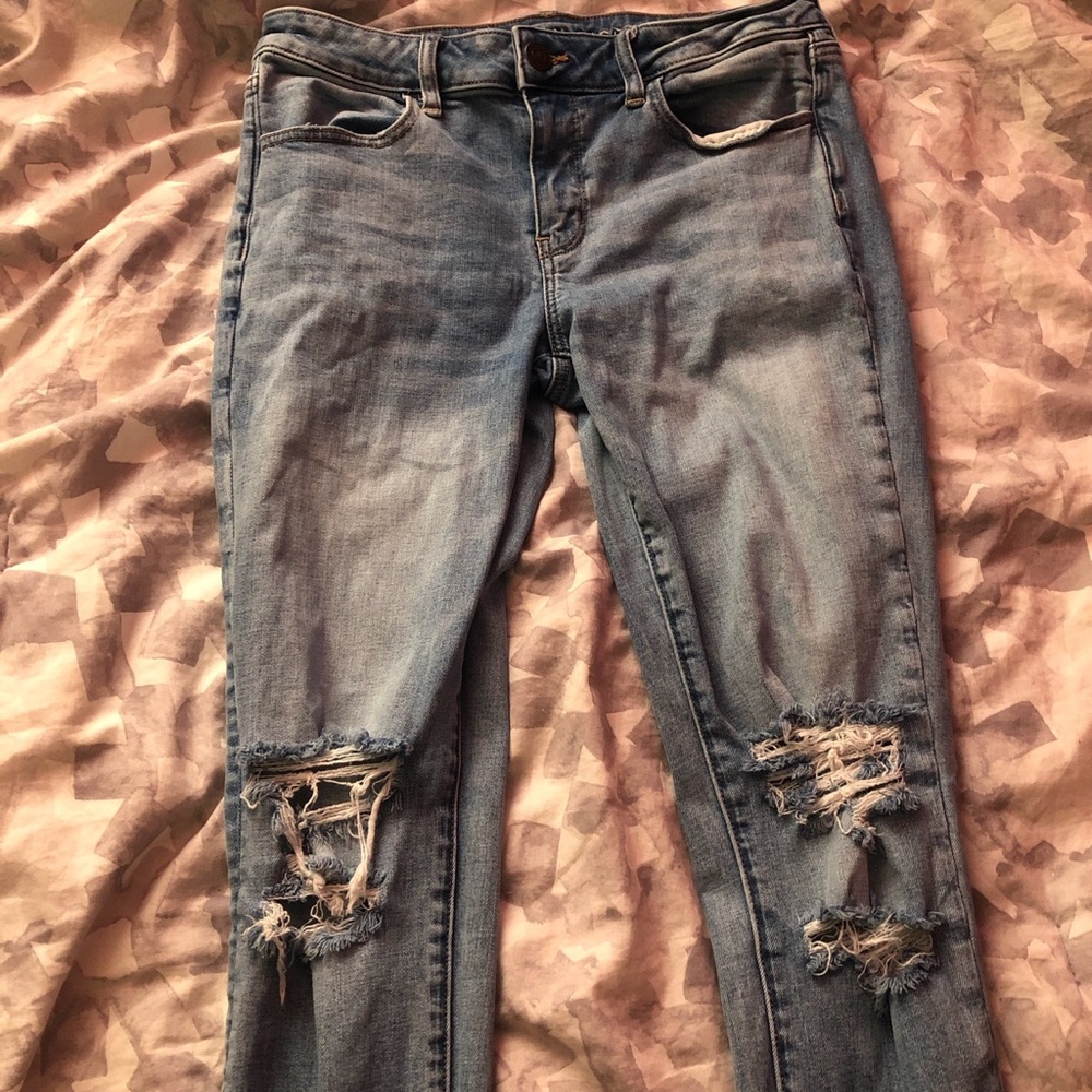 Low Rise Ripped Skinny Jeans - Picture 3 of 5